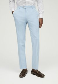 Next SKINNY FIT DRAINPIPE - Anzughose - light blue
