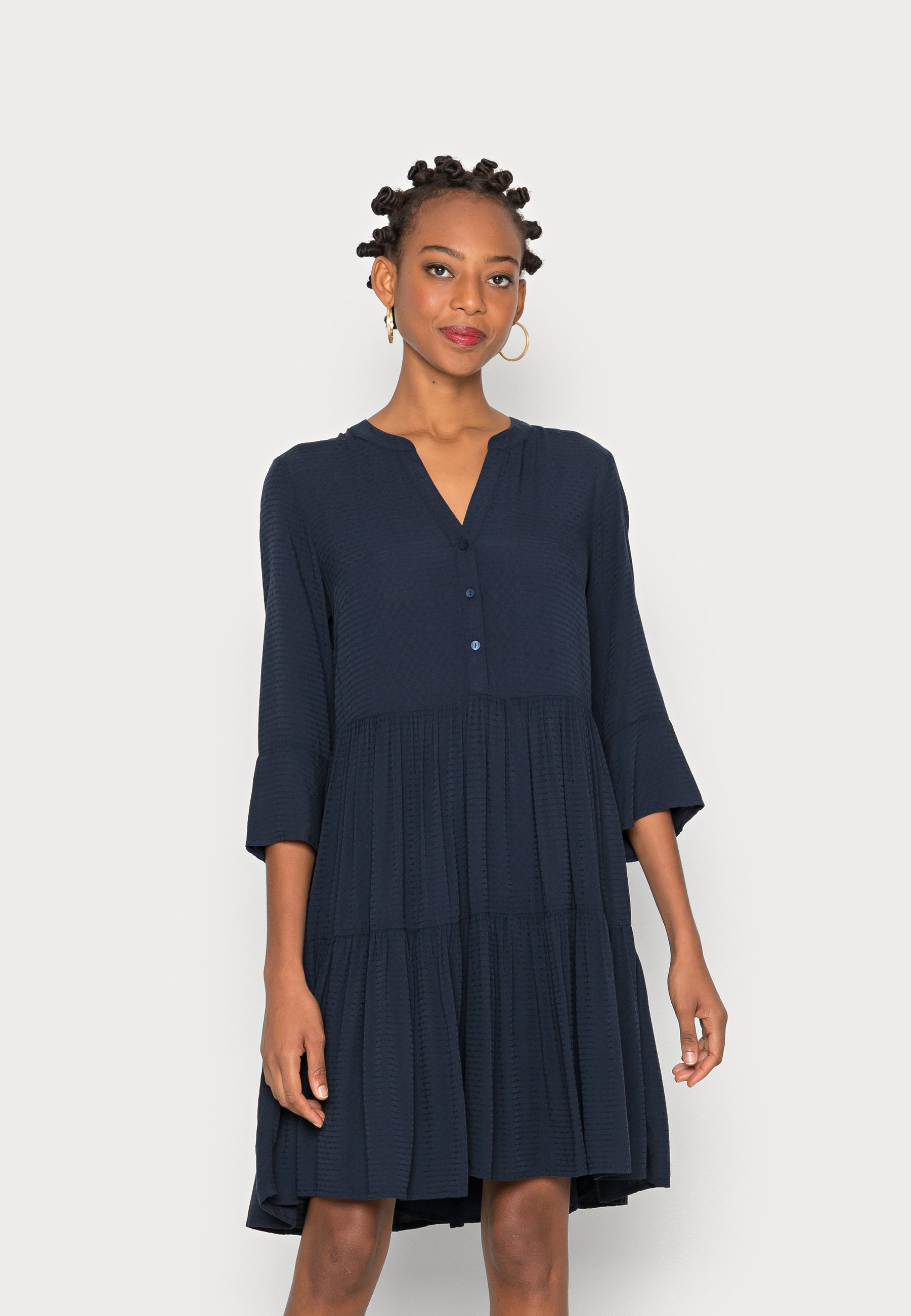 Tom Tailor Damen Sommer Kleid Druckkleid Mit Muster Produktbild-Vorschau 1