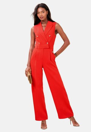 REGULAR FIT - TUX SLEEVELESS MILITARY BUTTON - Combinaison - red