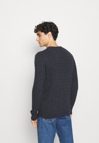 Lyle & Scott CABLE JUMPER - Vesta - dark navy marl