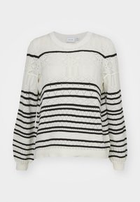 VISASINA ONECK - Maglione - egret/black