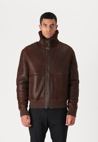 Belstaff TRACE JACKET - Nahkjakk - teak brown