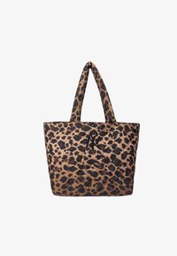 New Era LEOPARD QUILTED TOTE BAG Shopping bag black/marrone