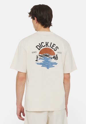 Dickies BEACH TEE - Camiseta estampada - whitecap gray