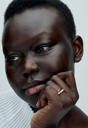 Pandora DOUBLE BAND - Ring - gold plated