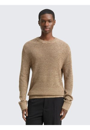 Maglione - brown tonal knit mouline