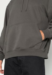 Weekday Sweatshirt com capuz - off black