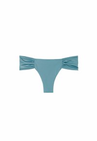 Unausgewählt, hellblau shiny satin wave blue