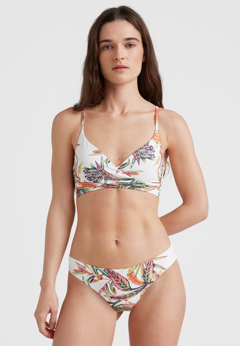 O'Neill BAAY MAOI SET Bikini white tropical flower/blanco Zalando.es