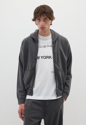 HOODIE - Sweatjacke - gunmetal