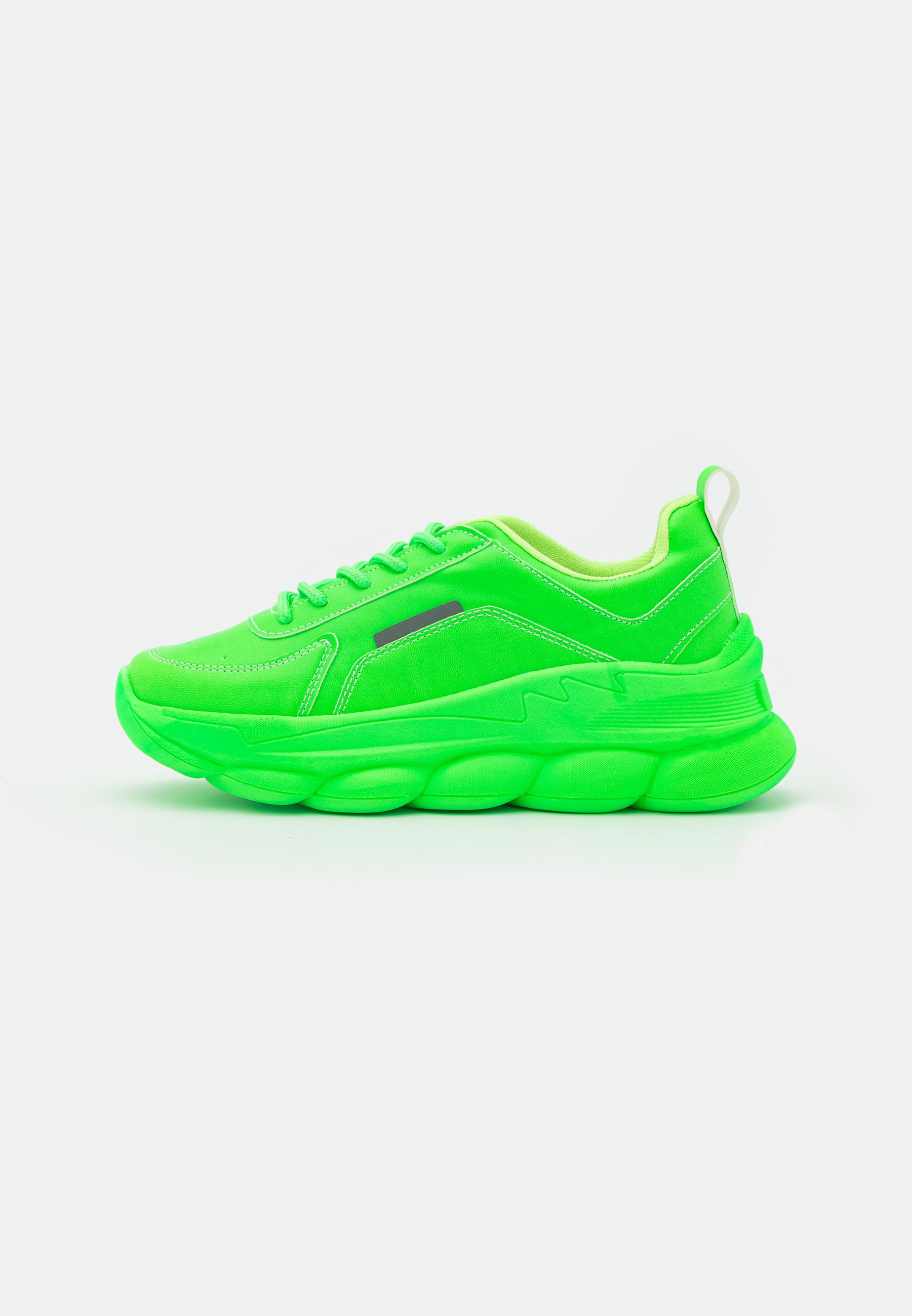 luminous green trainers