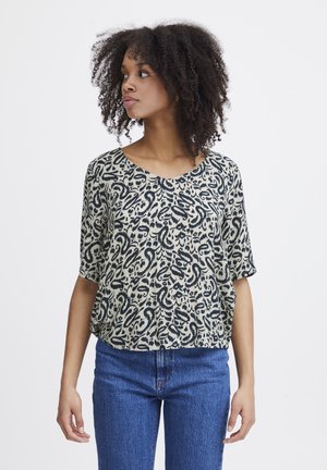 Bluse - total eclipse paisley aop