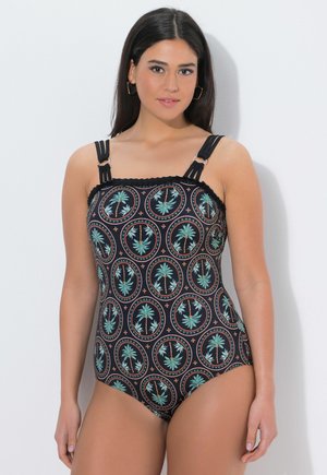 PALM TREE PRINT  - Maillot de bain - black