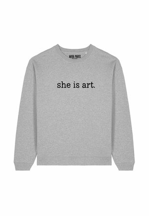 Sweater - mottled grey