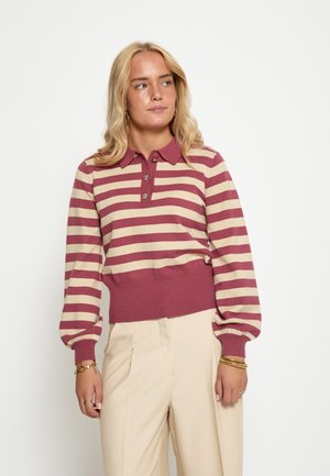 SALIANA - Pitkähihainen paita - roan rouge stripe