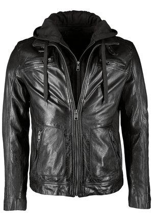 JCC MIT BRUSTTASCHE SAMUEL - Leather jacket - black