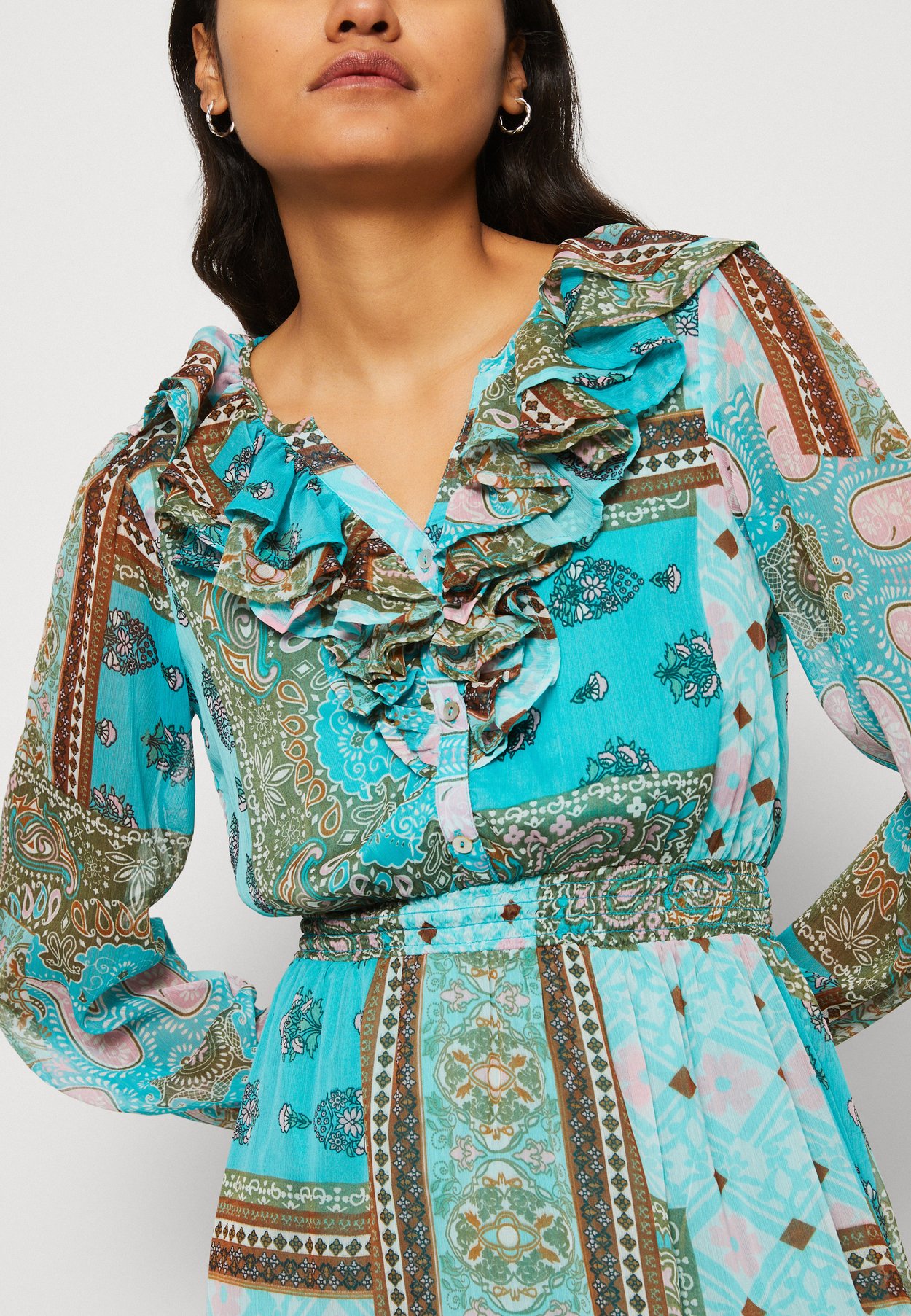 ONLSTELLA PATCH MIDI DRESS
