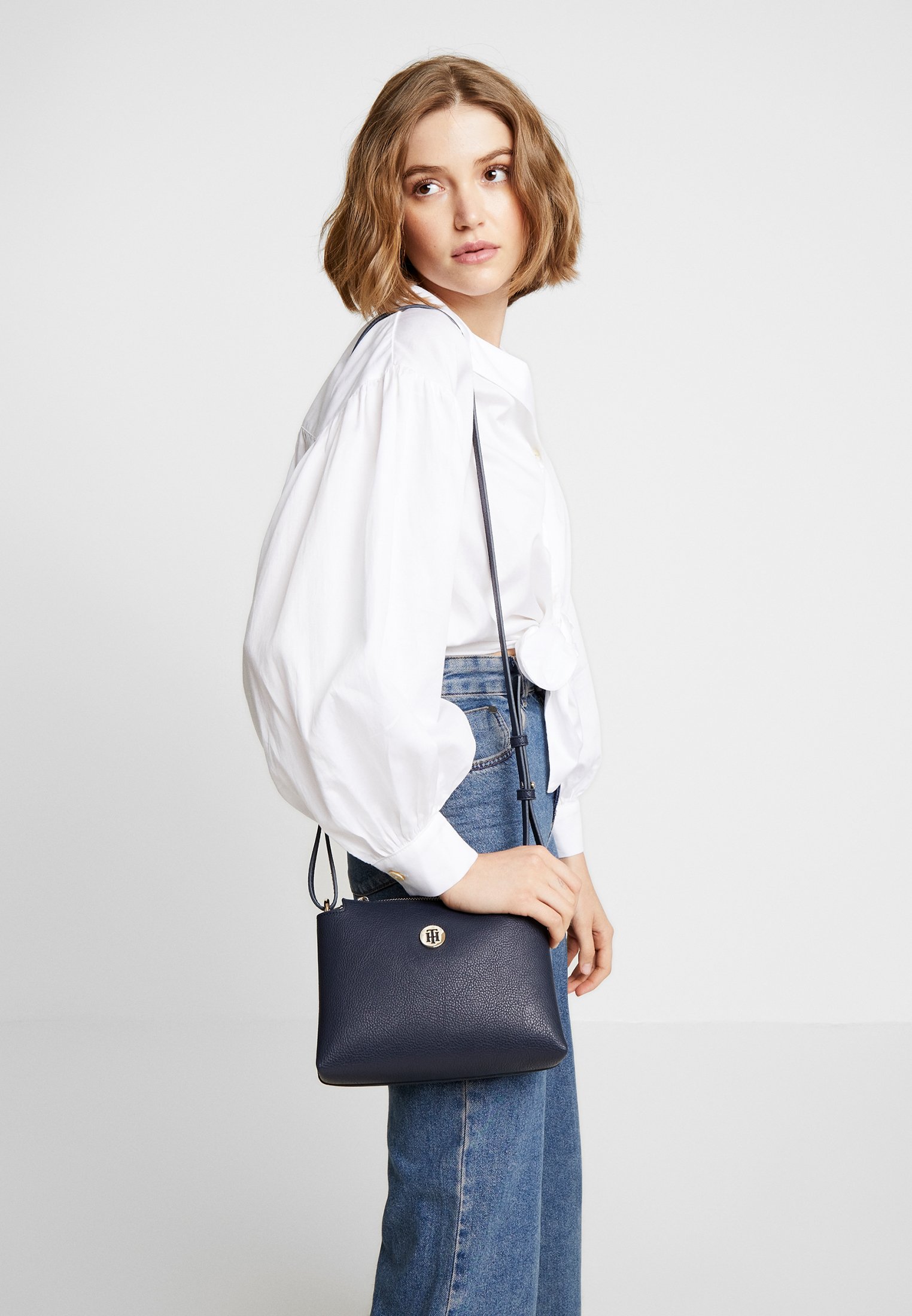 Borsa tommy hilfiger tracolla blu Clearance