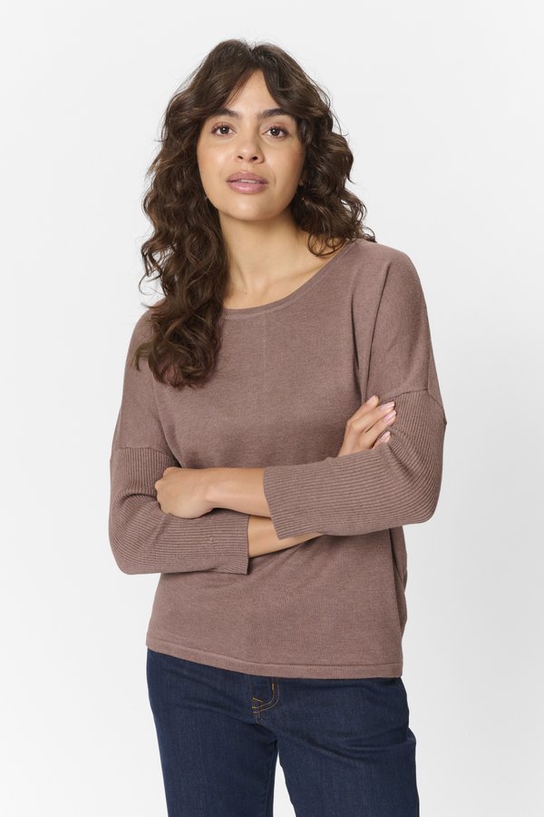 MILASZ R-NECK - Jumper - antler melange2