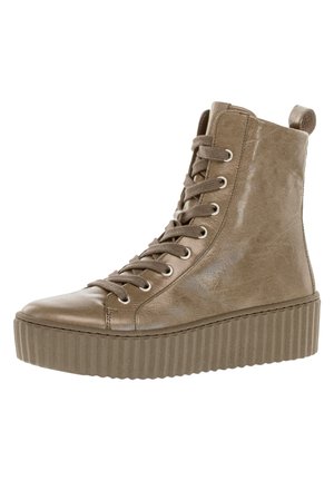 Platform ankle boots - grün