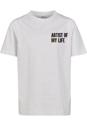 ARTIST OF MY LIFE - Camiseta estampada - white