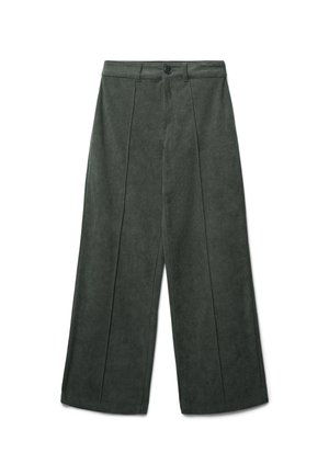 LUNGO TINTA UNITA - Pantaloni - verde militare