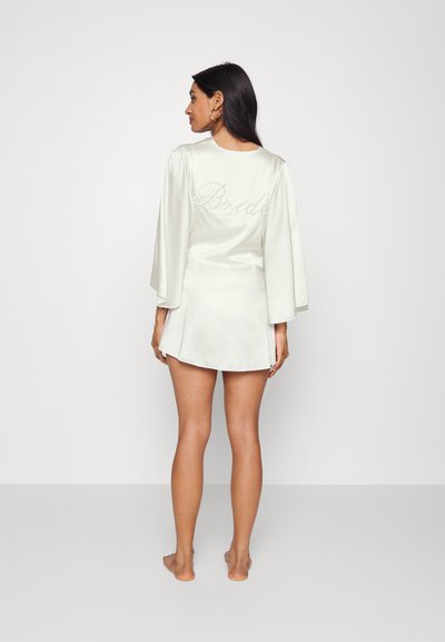 Fleur du Mal EMBROIDERED SLEEVE ROBE - Roupão - ivory