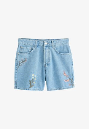 Next, REGULAR FIT - TIMELESS SHORTS . - Lühikesed teksad - mid blue embroidery