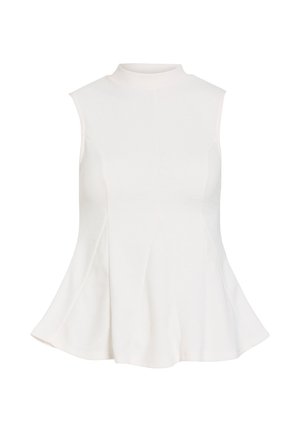 VILA, TOP VIANNI STEHKRAGEN - Blouse - snow white