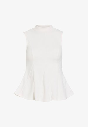 VILA, TOP VIANNI STEHKRAGEN - Blouse - snow white