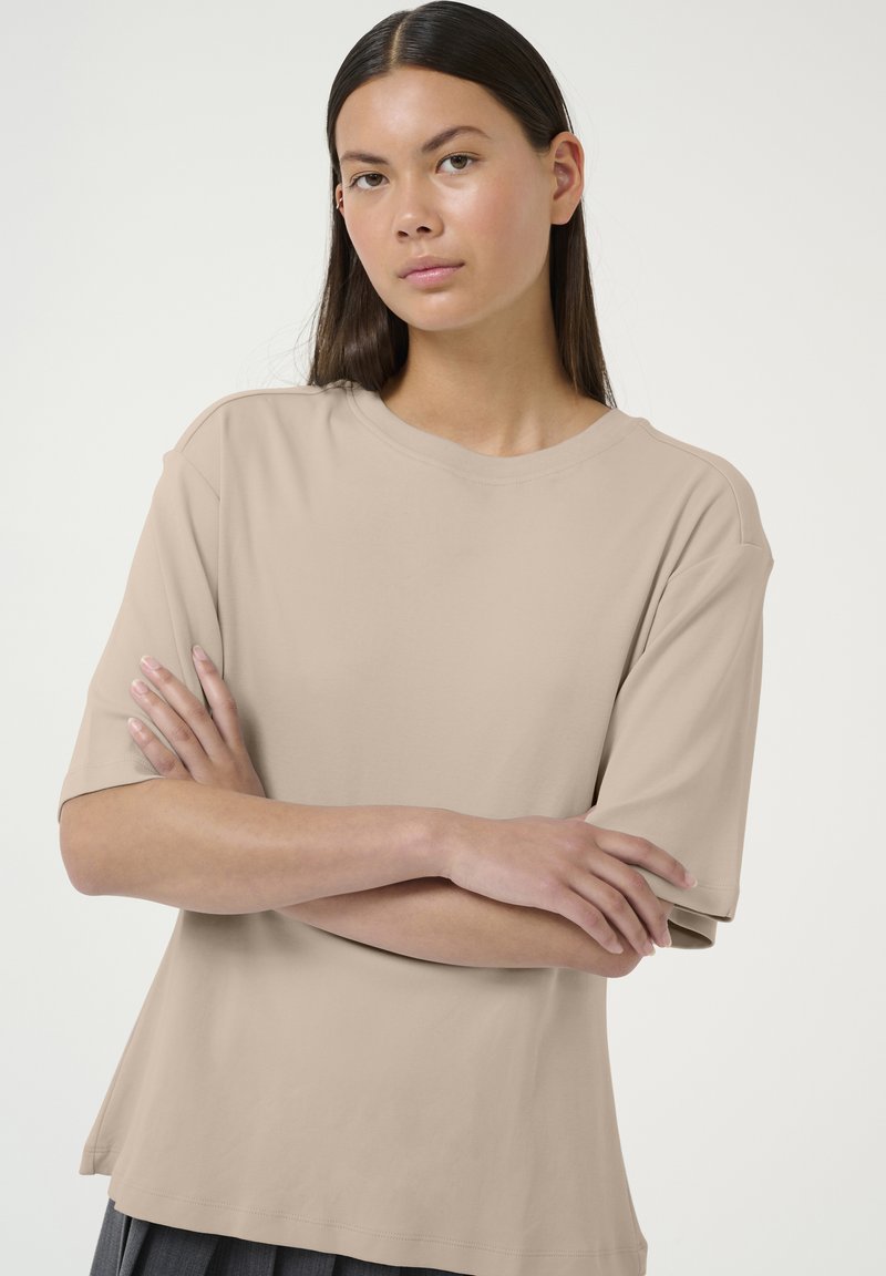 Karen by Simonsen TOP - T-shirts basic - simply taupe