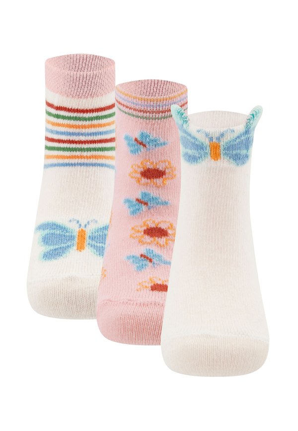 3ER PACK SCHMETTERLINGE - Socken - rose latte