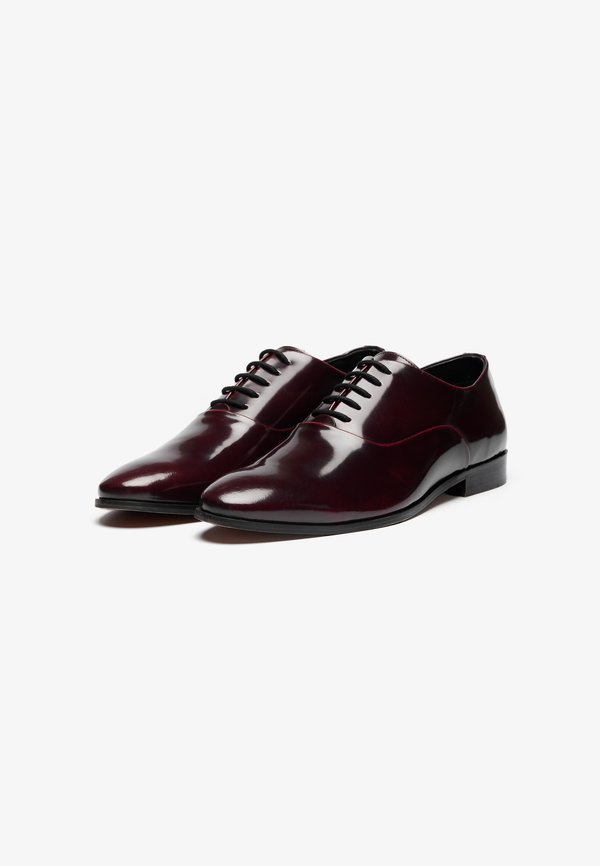 LEATHER - Smart lace-ups - bordeaux2