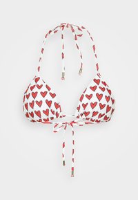 TRIANGLE - Bikini augšdaļa - white/red