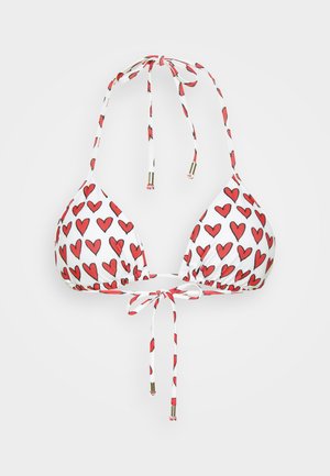 TRIANGLE - Bikini-Top - white/red