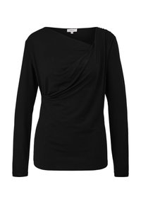 s.Oliver Langarmshirt - schwarz