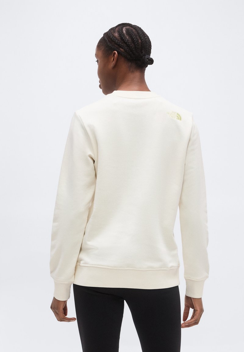 The North Face DREW PEAK LIGHT REGULAR CREW - Mikina - white dune/lemon mist