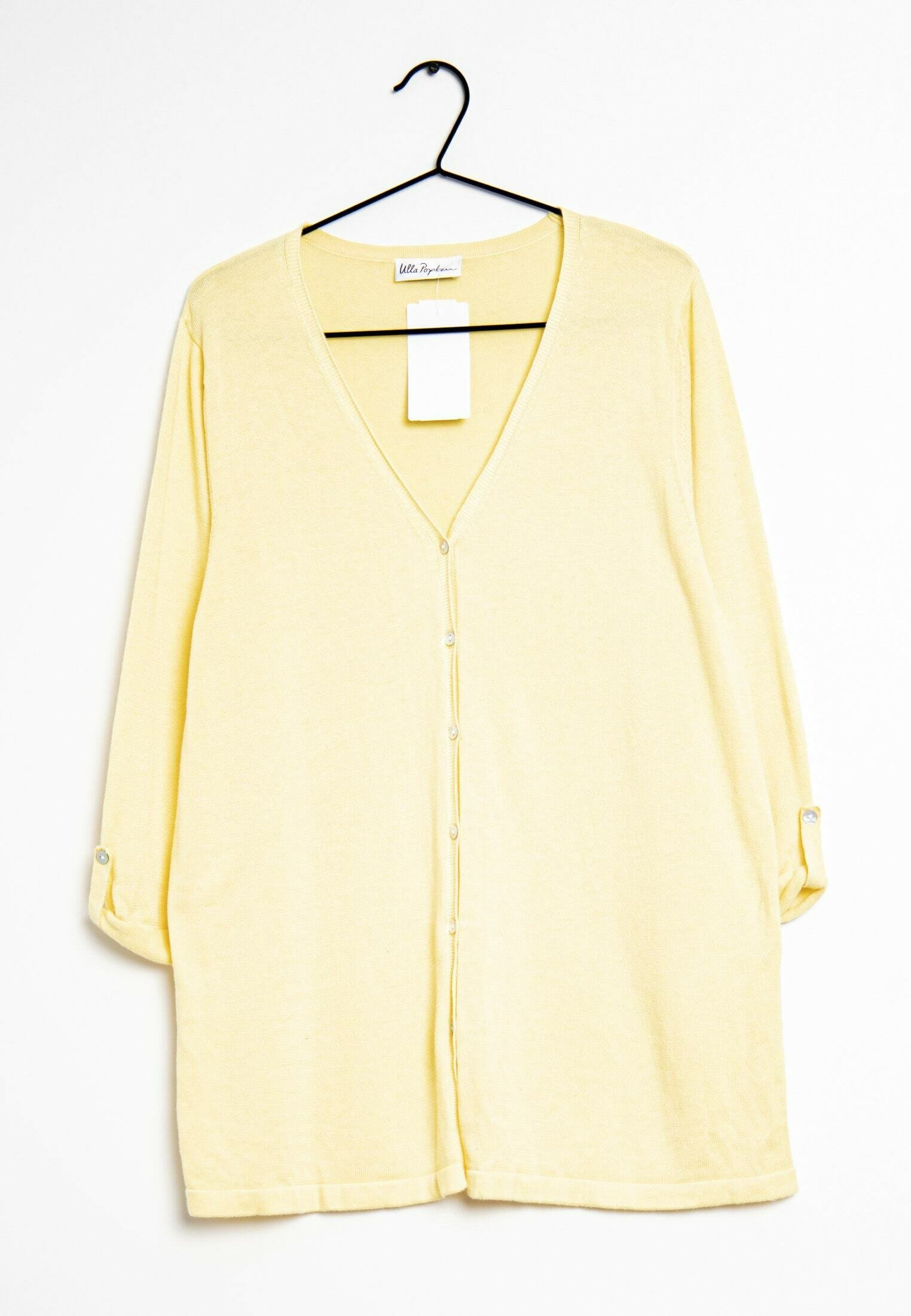Ulla Popken Cardigan - yellow/light yellow - (Pre-owned) - Zalando.de