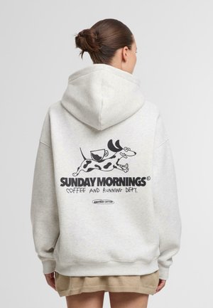 Felpa con cappuccio - ash grey