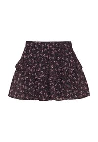 Creamie FLOWER DOBBY - A-linjekjol - black