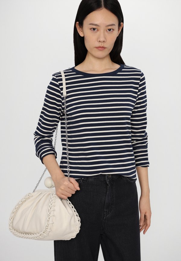 ERASMO - Long sleeved top - blu marino2