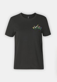 ONLY ONLPOLLY LIFE POCKET BOX - Camiseta estampada - black