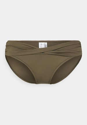 Seafolly SEAFOLLY COLLECTIVE TWIST BAND HIPSTER - Bas de bikini - dark olive
