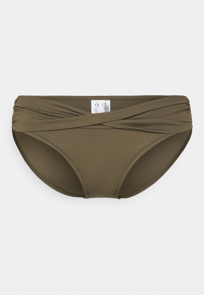 Seafolly SEAFOLLY COLLECTIVE TWIST BAND HIPSTER - Κάτω μέρος μπικίνι - dark olive
