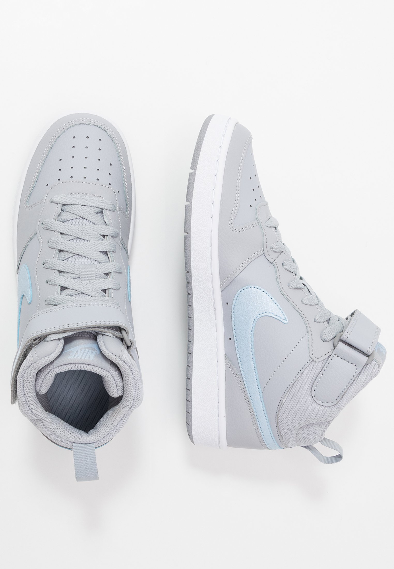 Nike Sportswear Court Borough Mid 2 Sneaker High Wolf Grey Celestine Blue White Dunkelgrau Zalando De