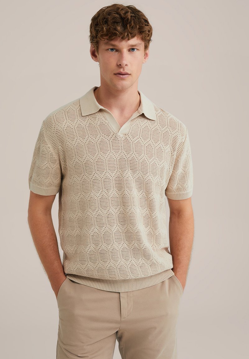 WE Fashion - Polo marškinėliai - beige, Padidinti
