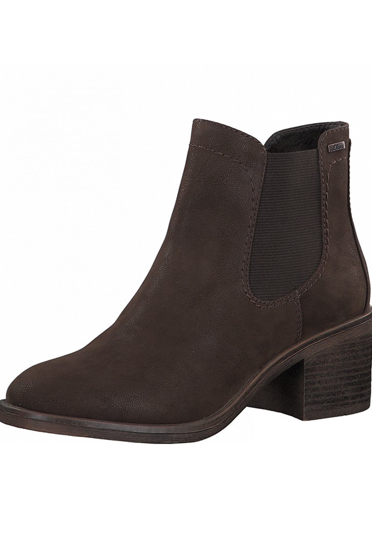 Stivaletti s.Oliver Tronchetti - dark brown/marrone scuro