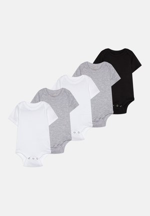 UNISEX BABY 5 PACK - Glaustinukė - white/mottled light grey/black