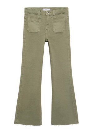Flared Jeans - khaki