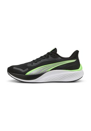 POUNCE LITE SNEAKER LAUF - Road running shoes - puma black green glare